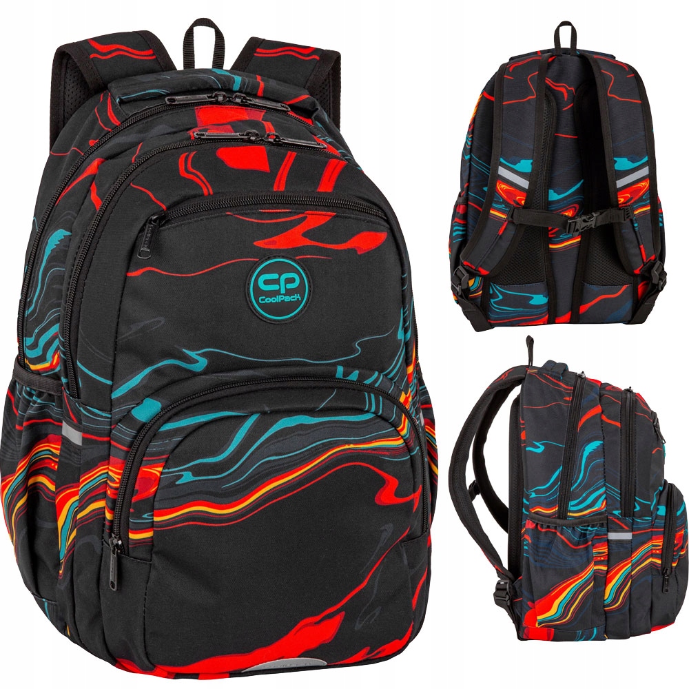 Mladistvý školský batoh Pick Amber Coolpack s pestrou potlačou